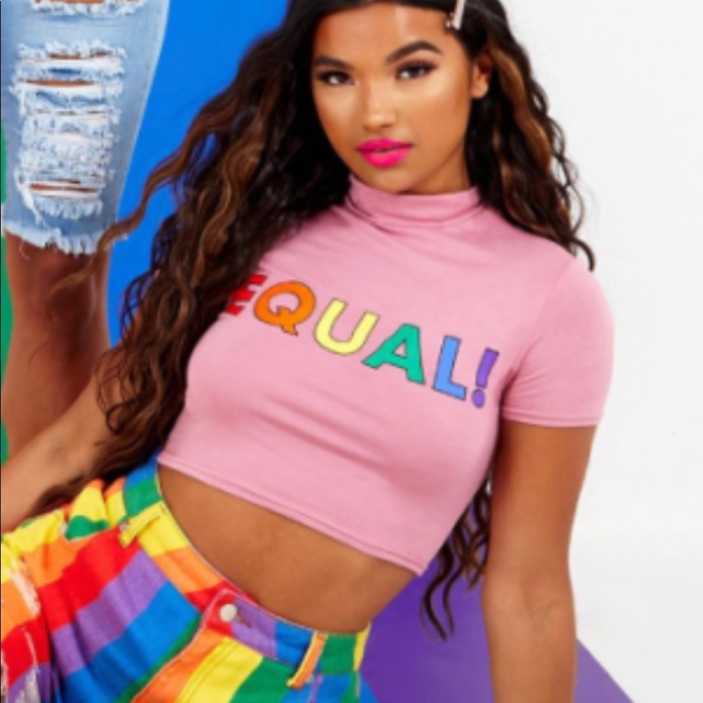 EQUALITY LGBTQ PRIDE TOP PLT NWT!